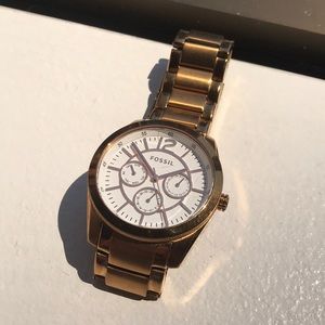 Fossil boyfriend watch.
